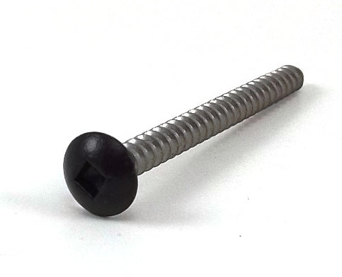 15136 - SCREW, #8 x 2, SQUARE TRUSS, PAINTED BLACK